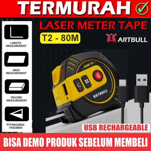 80M + 5M LASER TAPE METERAN LASER