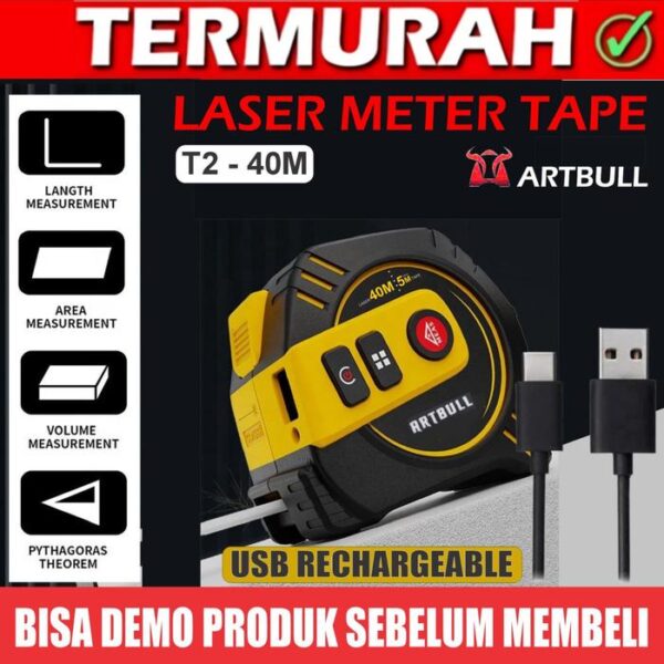40 + 5M LASER TAPE METERAN LASER